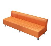 Banc d'attente avec dossier, chaise d'invité en cuir PU, siège de réception rembourré pour clinique, aéroport, hôpital, barbier, salon de coiffure