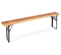 Banc de Bois Pliant Léger Camping Jardin Extérieur Balcon Terrasse Patio 177 cm