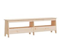 Banc de couloir en pin massif - 160 x 28 x 45 cm - Avec espace de rangement - Banc stable pour couloir, entrée, salon - Banc de garde-robe pratique