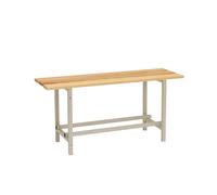 Banc de garde-robe en bois démonté Gris/Bois Simonrack 475x1000x320 mm - Banc de garde-robe - Banc en bois