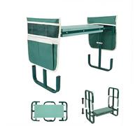 Banc de Genou de Tabouret de Jardin Pliable,Tabouret Genoux Jardin en Hauteur 60x52x27cm,Tabouret à Genoux de Jardinage avec Aide à se Relever,Sac à Outils,Tapis en Mousse Eva,pour le Camping,la Pêche