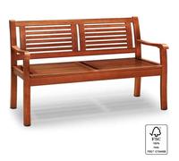 Banc de jardin 120cm x 60cm x 90cm en bois eucalyptus certifié FSC® / Terrasse