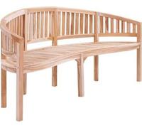 vidaXL Banc de jardin Banane 151 cm en teck massif