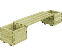 Banc de jardin à jardinières Bois de pin imprégné