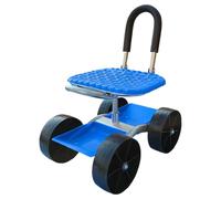 Banc de Jardin à Roulettes | Chaise de Travail Lourde Réglable avec Roulettes, Chaise de Jardin à 360 Degrés avec Plateau à Outils pour Activités Extérieures telles que et Désherbage