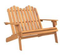 Banc de jardin Adirondack 126 cm bois massif d'acacia