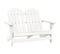 banc de jardin Adirondack 2 places en bois massif de sapin blanc