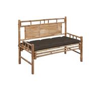 vidaXL Banc de jardin avec support 120 cm bambou