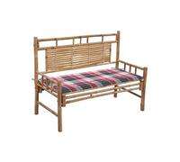 vidaXL Banc de jardin avec support 120 cm bambou
