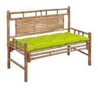 vidaXL Banc de jardin avec support 120 cm bambou