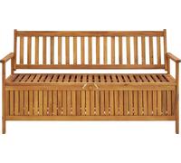 Banc de jardin avec espace de rangement 148 cm bois massif acacia