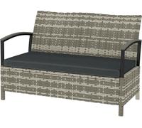 Banc de jardin avec rangement - Banc de rangement pour l'extérieur - Idéal pour jardiner et se détendre - Double fonctionnalité - Dimensions : 123 x 70 x 82 cm