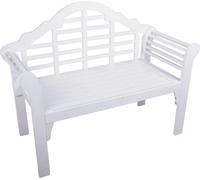 Banc de jardin Banc en bois Banc en eucalyptus white washed, pliable100