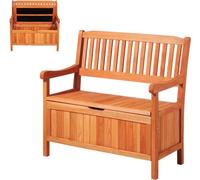 Banc de jardin coffre avec espace de rangement - Banc de rangement jusqu'à 328 kg de charge - Siège de jardin décoratif & décoration de véranda - Convient pour terrasse, jardin, balcon - Dimensions 10