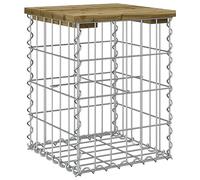 vidaXL Banc de jardin Design Gabion 33x31x42 cm Bois de pin imprégné 834328