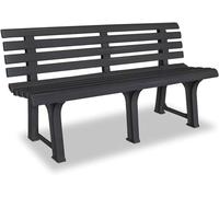 Banc de jardin en bois, banc de repos, banc de parc pour 2 à 3 personnes, banc pour balcon, banc public, banc d'entrée, banc de terrasse, pour terrasse, balcon, jardin. Dimensions : 145,5 cm. Matériau