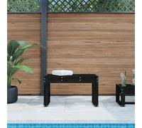Banc de jardin en bois, banc de terrasse, banc pour 2 à 3 personnes, idéal pour jardin, balcon ou parc. Banc de balcon, banc public, banc d'entrée, banc de terrasse. Couleur : noir. Dimensions : 80 x