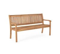 Banc de jardin en bois d'acacia 3 places Lidia