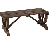 Banc De Jardin En Bois Résistant Aux Intempéries Meubles De Jardin Banc Rustique Naturel 98 X 50 X 39,5 Cm