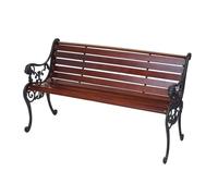 Banc De Jardin Hwc-F98, Banc Du Parc, Banquette En Bois 2 Places, 125cm Marron Marron
