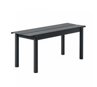 Banc de jardin Linear Steel 110cm LxWxH 110x39x45.5cm