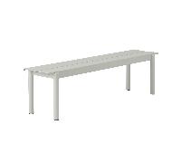 Banc de jardin Linear Steel 170cm LxWxH 170x39x45.5cm