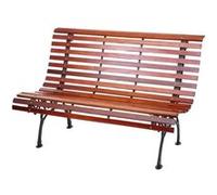 Banc de jardin MENDLER HWC-F97, banquette en bois 2 places, 122cm, 24kg, marron Marron G