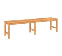Banc De Jardin Meuble De Patio D'extérieur Terrasse 180 X 40 X 45 Cm Bois De Teck Solide Helloshop26 02_0011273 Multicolore