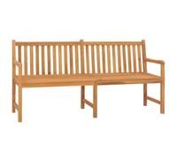 Banc De Jardin Meuble De Patio D'extérieur Terrasse 180 X 60 X 90 Cm Bois De Teck Solide Helloshop26 02_0011272 Multicolore