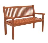 Banc de jardin - Outsunny - 2 places housse imperméable dossier ergonomique - bois - 125 x 62 x 90 cm - marron clair