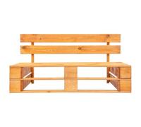 Banc de Jardin Palette Bois Miel Brun Bois de Pin Imprégné pour Terrasse | Montage facile, peu d'entretien, bois durable, design rustique, convient pour la terrasse et le jardin, aspect naturel