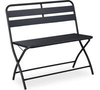 Banc de jardin pliable 2 places