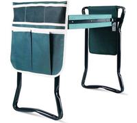 Banc de jardin pliable avec protection pour les genoux et poches à outils en mousse EVA