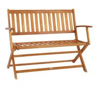 Banc de jardin pliable en bois d'eucalyptus certifié FSC 2 places banc en bois terrasse balcon jardin meuble d'extérieur