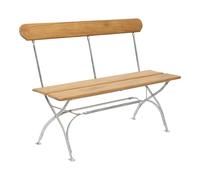 Banc de jardin pliable Bryggeri teck WxHxD 120x88x50cm