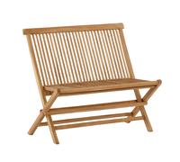 Banc de Jardin Pliable en Teck Ghana 100cm Naturel