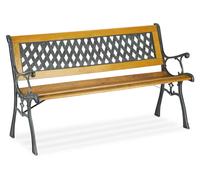 Relaxdays Banc de jardin apparence tressée