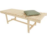 Relaxdays Banc de jardin 2 places sapin