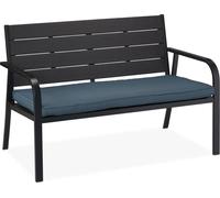 Relaxdays Banc de jardin avec coussin