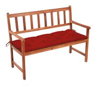 Banc de jardin The Living Store avec coussin 120 cm en bois massif d'acacia