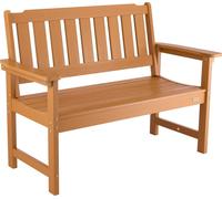 Banc de jardin VEVOR Bancs 128 cm 363 kg capacité de charge pour 2-3 personnes, cadre en plastique résistant aux intempéries avec dossier et larges accoudoirs, banc de terrasse pour jardin parc cour c