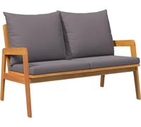 Banc de jardin vidaXL, couleur huile naturelle, 115 x 65 x 71 cm, bois massif d'acacia