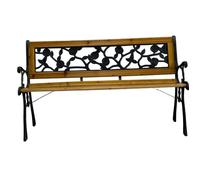 Banc de jardin WERKA PRO en bois et fonte