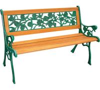 Banc de parc Rosen en fonte avec assise en bois