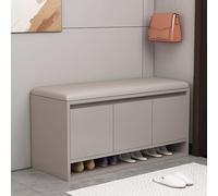 Banc de rangement à chaussures multifonction avec siège rembourré et entrée | Banc de rangement multifonctionnel pour chaussures avec siège capitonné, organiseur d'entrée, pied de lit, rangement salon
