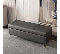 Banc de rangement avec siège rembourré, tabouret d'entrée, de chambre à coucher, chaise de maquillage, coffre de rangement en bois, banc de chevet, meuble de salon élégant