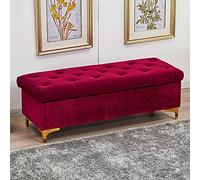 Banc de Rangement en Velours, Banquette de Rangement rembourrée de qualité supérieure, Moderne, Maison, Chambre à Coucher, Salon, Couloir, Repose-Pieds, Banc à Chaussures, bancs multifonctio