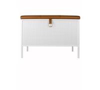 Banc de Rangement Frank Blanc/Brun
