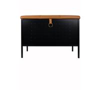 Maze Banc de rangement Frank Noir-cognac