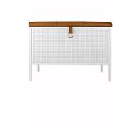 Banc de Rangement Maze Frank Blanc/Brun